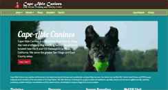 Desktop Screenshot of cape-able-canines.com