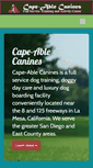 Mobile Screenshot of cape-able-canines.com